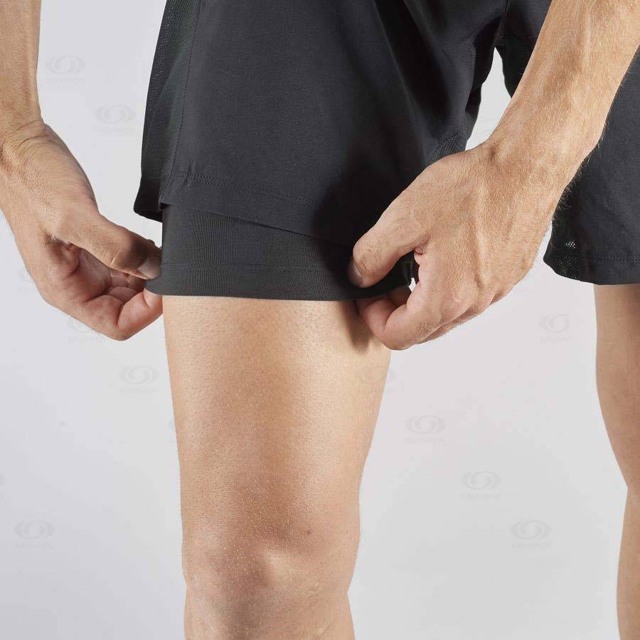 Bermudas Salomon AGILE 2IN1 Hombre Negros | MX-N1064