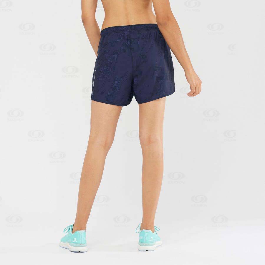 Bermudas Salomon AGILE Mujer Azul Marino | MX-O2104