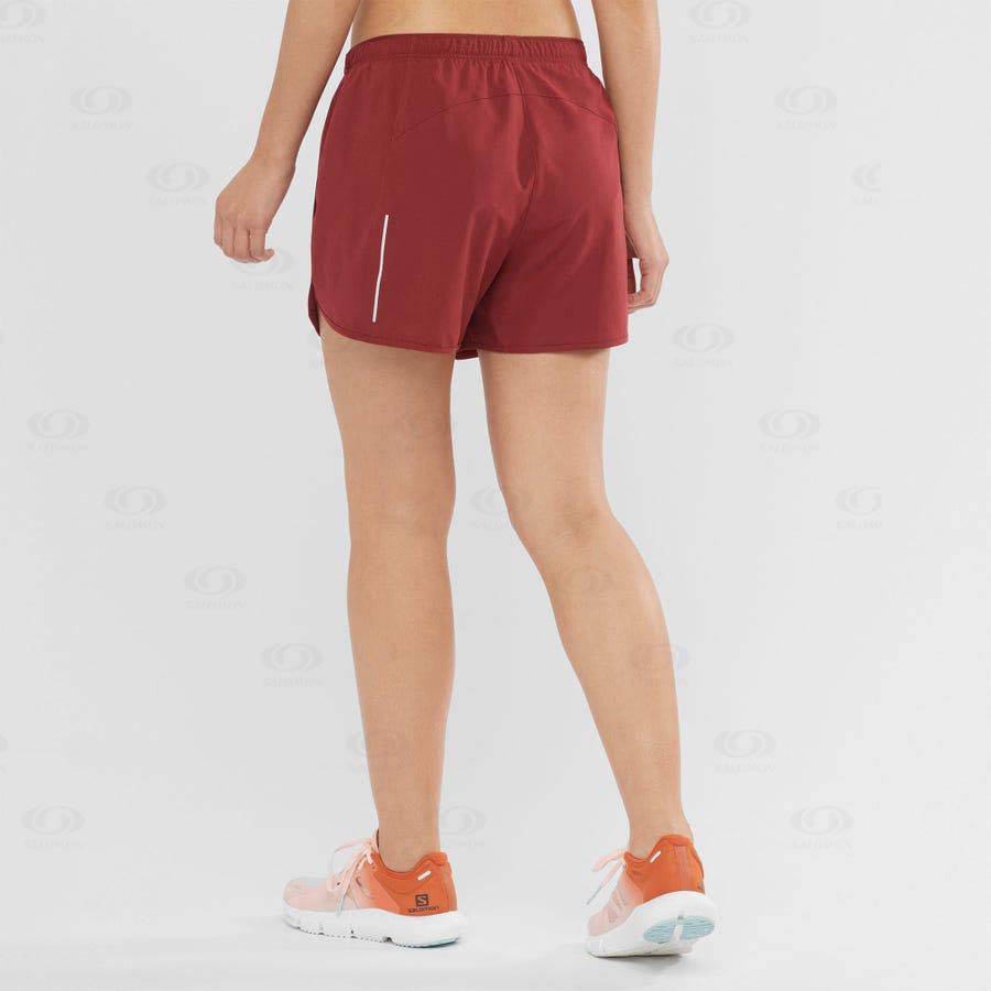 Bermudas Salomon AGILE Mujer Rojos | MX-N1736