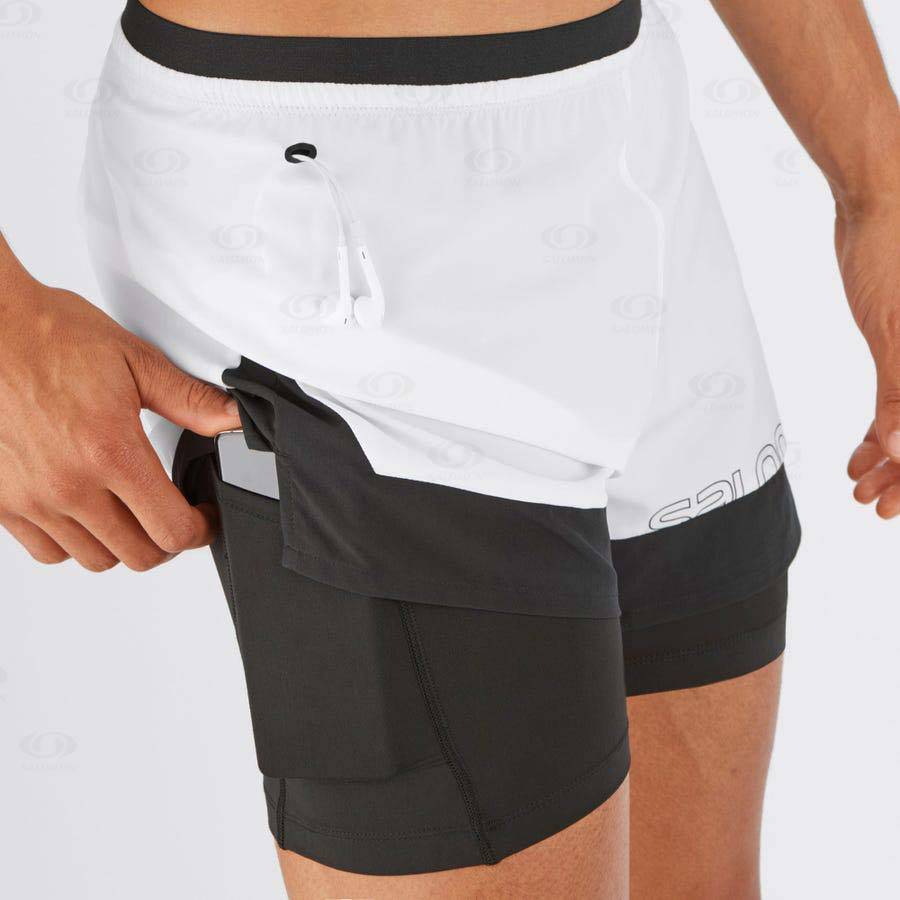 Bermudas Salomon CROSS 2IN1 Hombre Blancos | MX-O1824