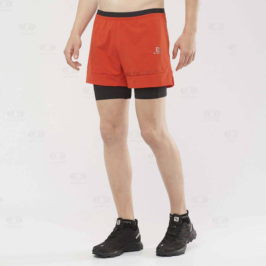 Bermudas Salomon CROSS 2IN1 Hombre Naranjas | MX-O1705