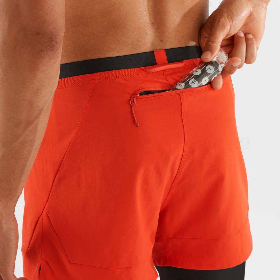 Bermudas Salomon CROSS 2IN1 Hombre Naranjas | MX-O1705