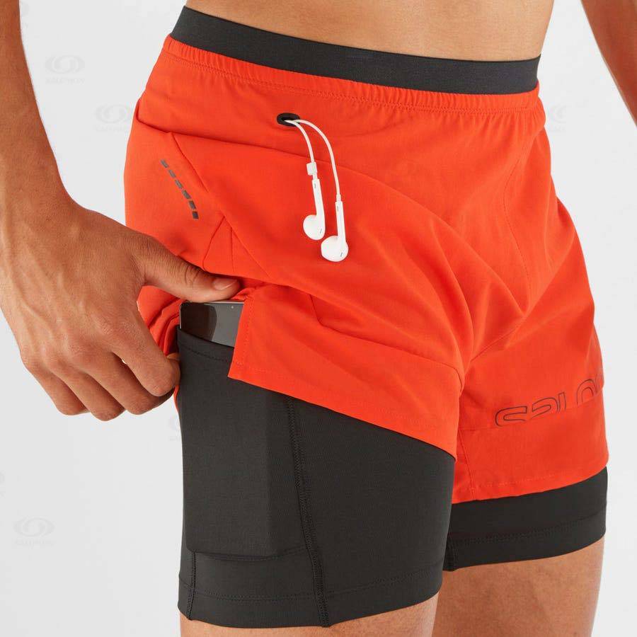 Bermudas Salomon CROSS 2IN1 Hombre Naranjas | MX-O1705