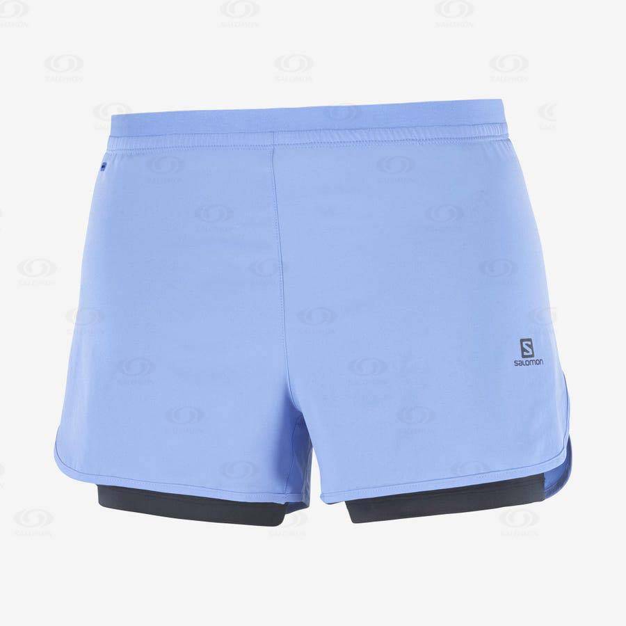 Bermudas Salomon CROSS 2IN1 Mujer Azules | MX-M1741