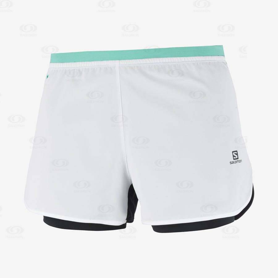 Bermudas Salomon CROSS 2IN1 Mujer Blancos | MX-S2339