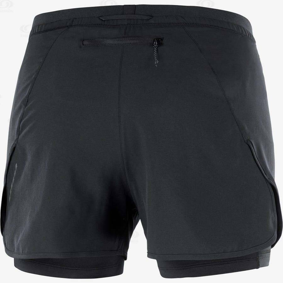 Bermudas Salomon CROSS 2IN1 Mujer Negros | MX-N1498