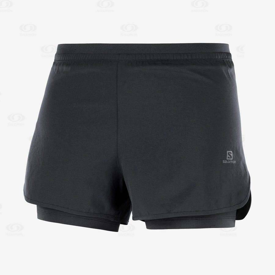 Bermudas Salomon CROSS 2IN1 Mujer Negros | MX-N1498