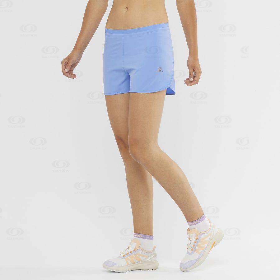 Bermudas Salomon CROSS 3'' Mujer Azules | MX-M2343