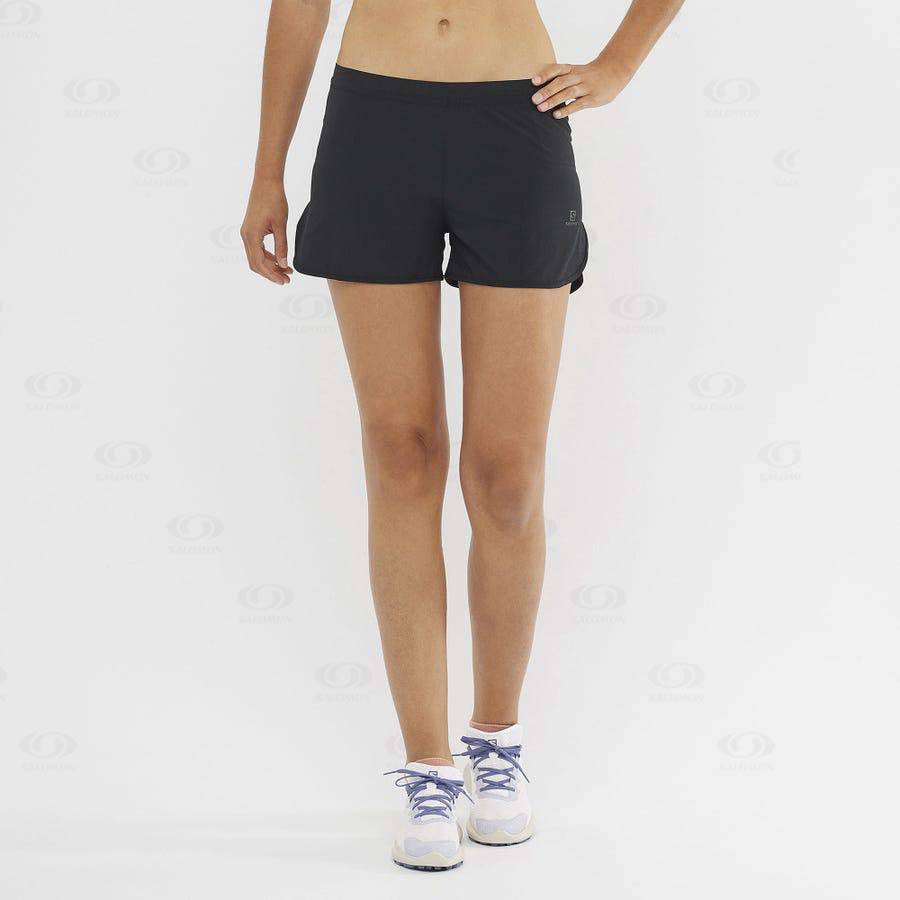 Bermudas Salomon CROSS 3'' Mujer Negros | MX-L1466