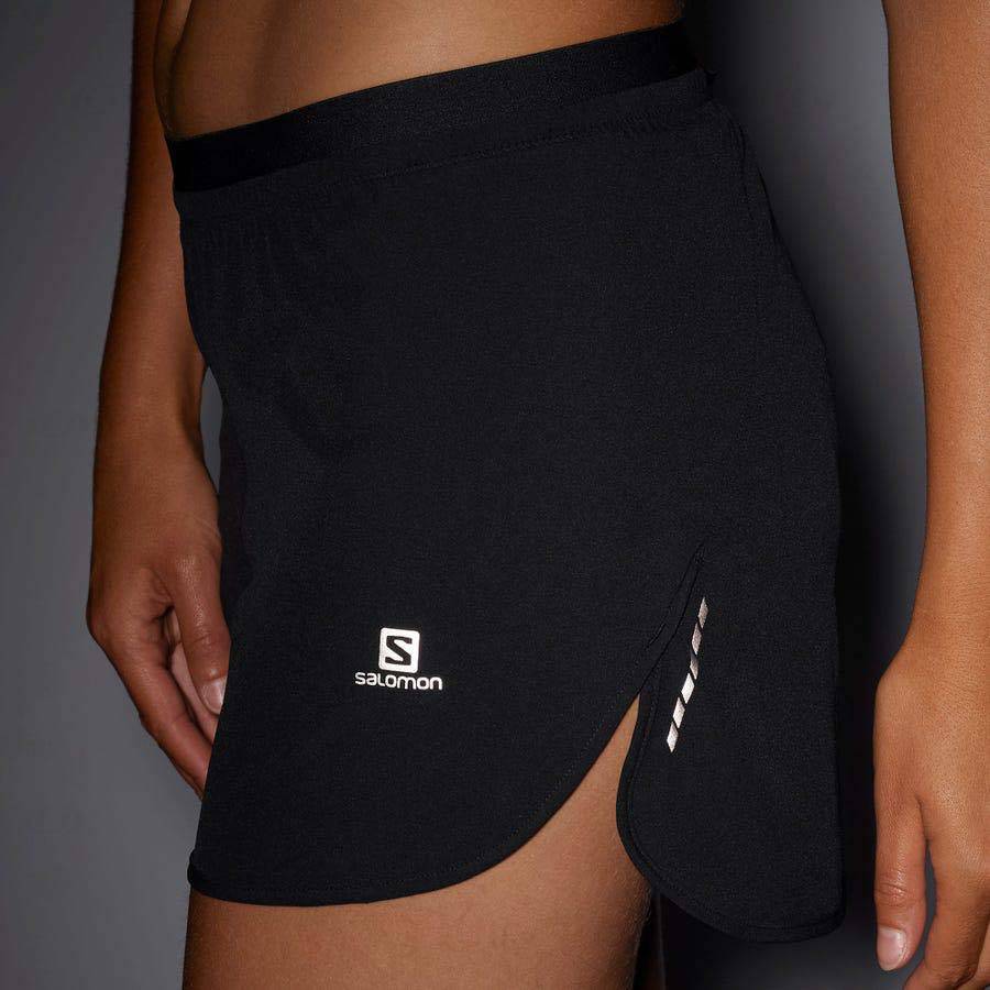 Bermudas Salomon CROSS 3'' Mujer Negros | MX-L1466