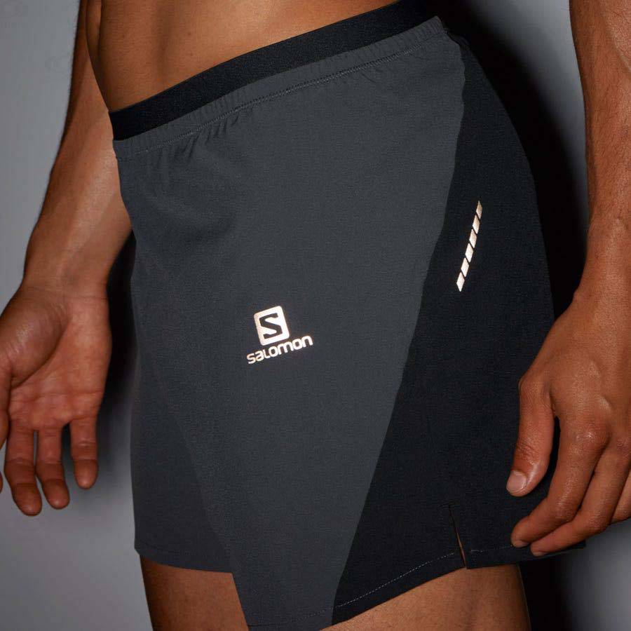 Bermudas Salomon CROSS 5'' Hombre Grises | MX-O2526