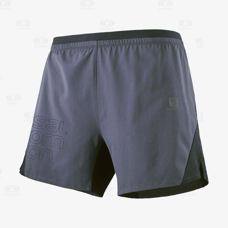 Bermudas Salomon CROSS 5\'\' Hombre Grises | MX-O2526