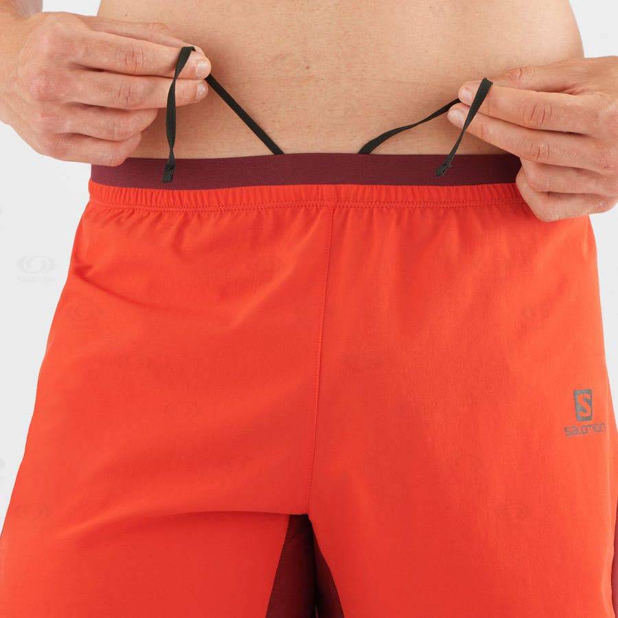 Bermudas Salomon CROSS 5'' Hombre Naranjas | MX-L1130