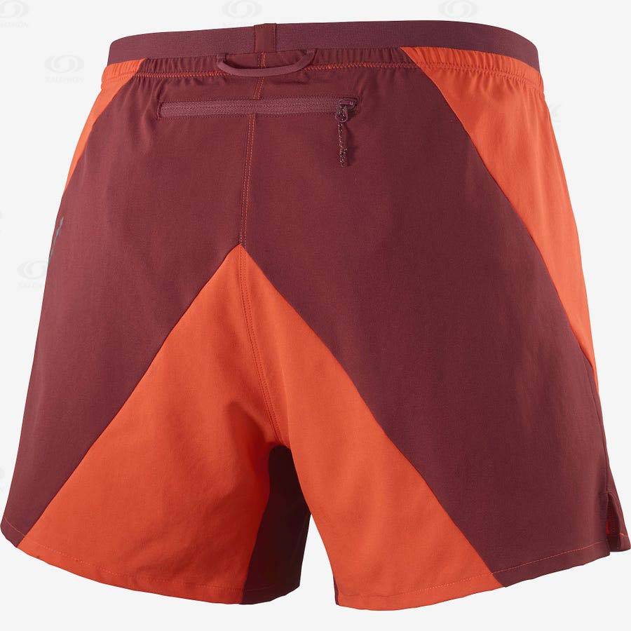 Bermudas Salomon CROSS 5'' Hombre Naranjas | MX-L1130