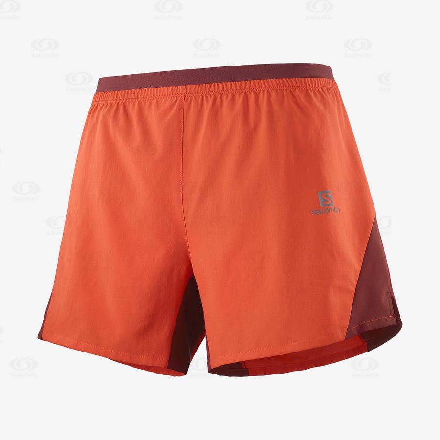 Bermudas Salomon CROSS 5\'\' Hombre Naranjas | MX-L1130