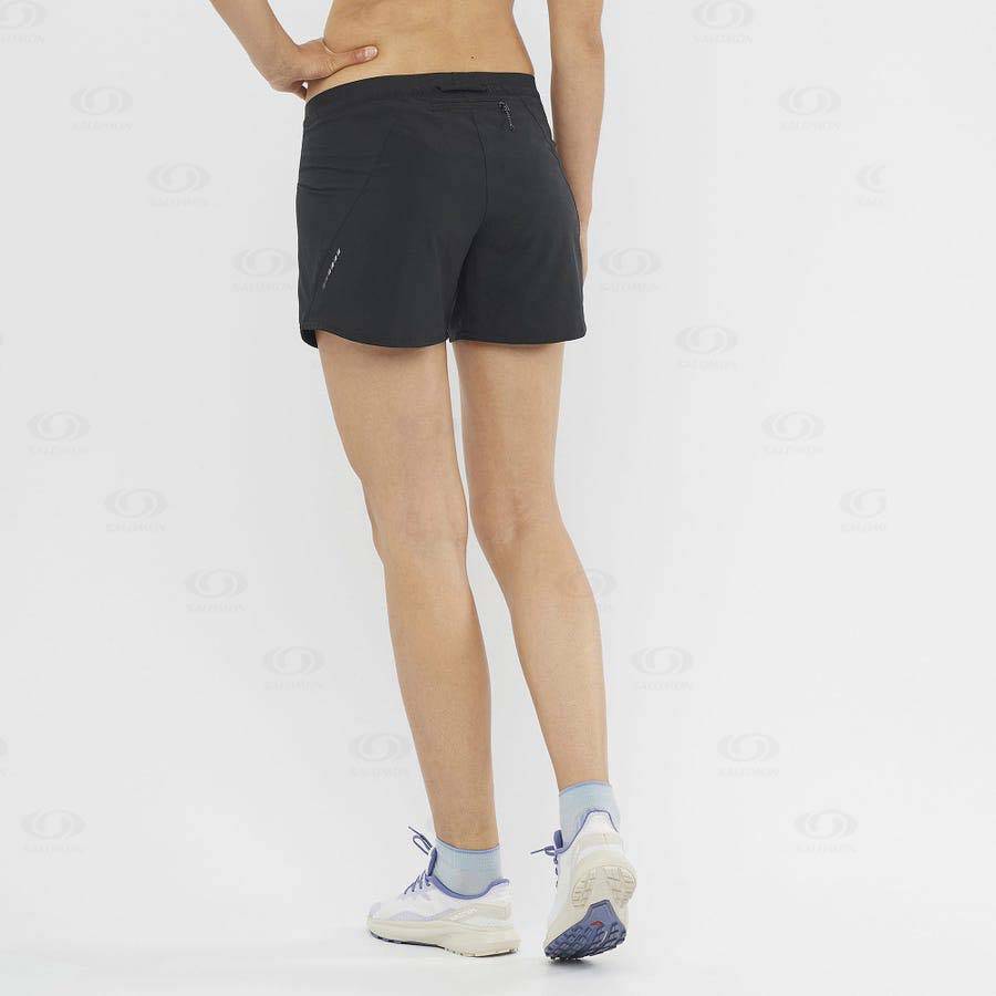 Bermudas Salomon CROSS 5'' Mujer Negros | MX-O1252