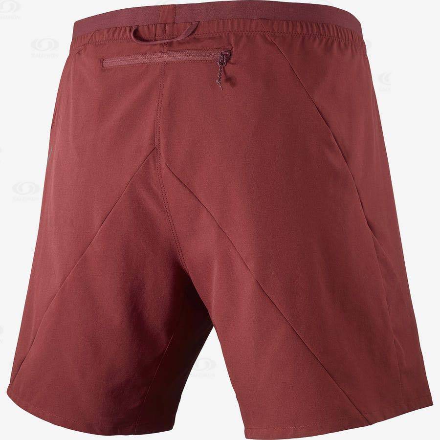 Bermudas Salomon CROSS 7'' Hombre Rojos | MX-W1620