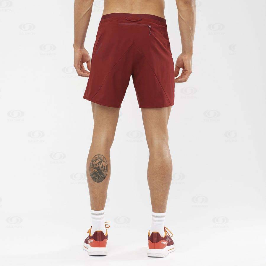 Bermudas Salomon CROSS 7'' Hombre Rojos | MX-W1620