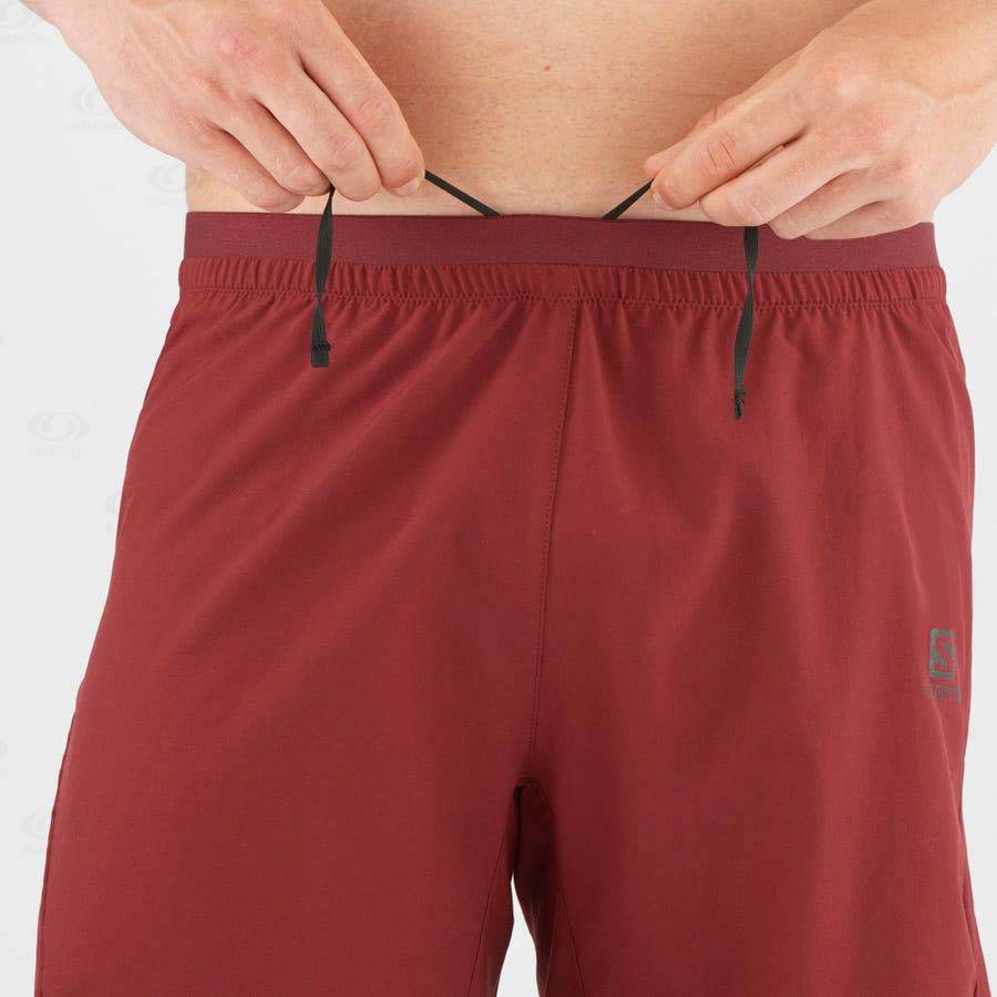 Bermudas Salomon CROSS 7'' Hombre Rojos | MX-W1620