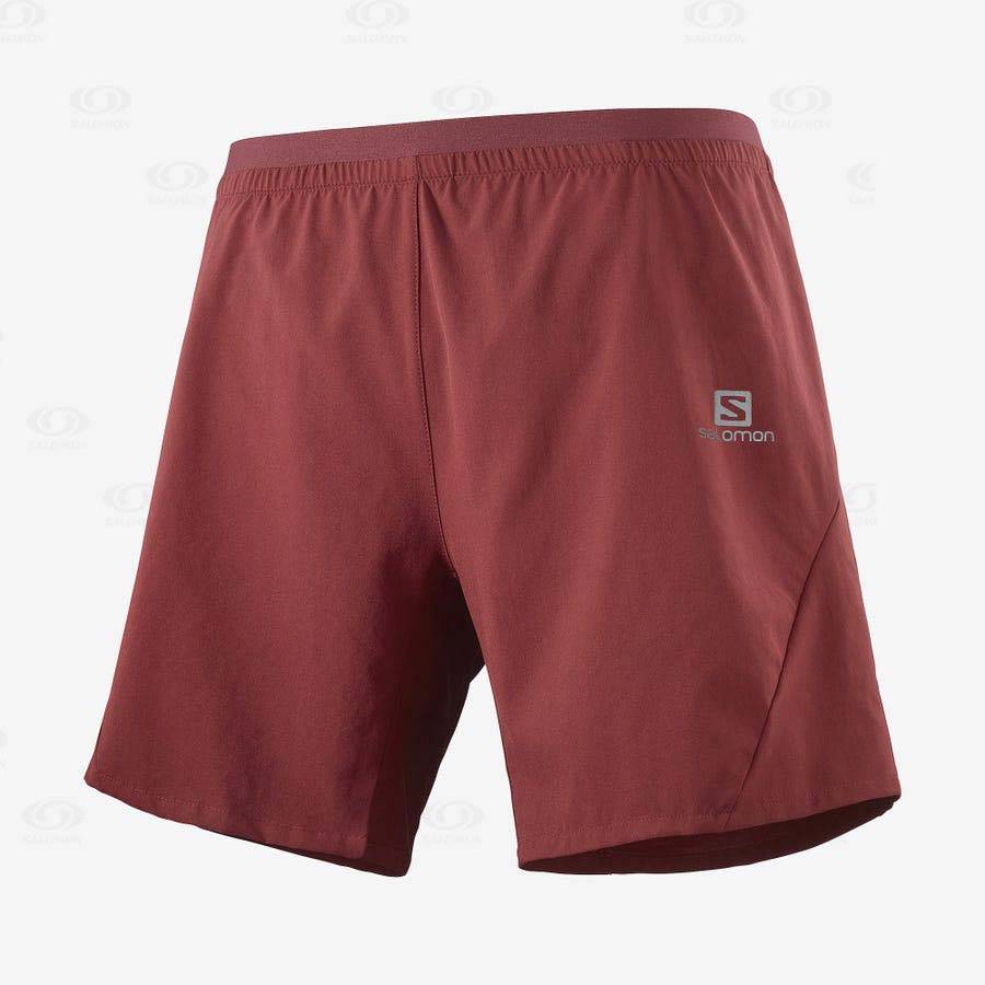 Bermudas Salomon CROSS 7\'\' Hombre Rojos | MX-W1620