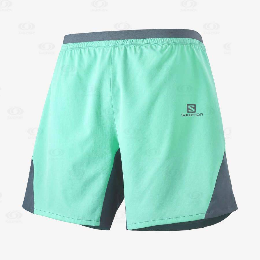 Bermudas Salomon CROSS 7\'\' NO LINER Hombre Verde Menta | MX-L1858