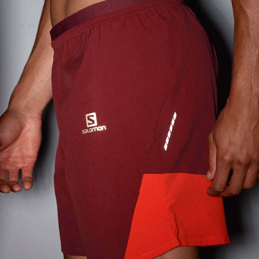 Bermudas Salomon CROSS 7'' NO LINER Hombre Rojos | MX-O1462