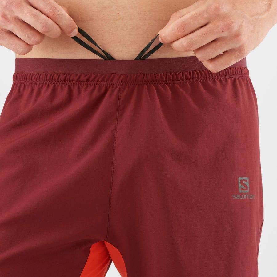 Bermudas Salomon CROSS 7'' NO LINER Hombre Rojos | MX-O1462