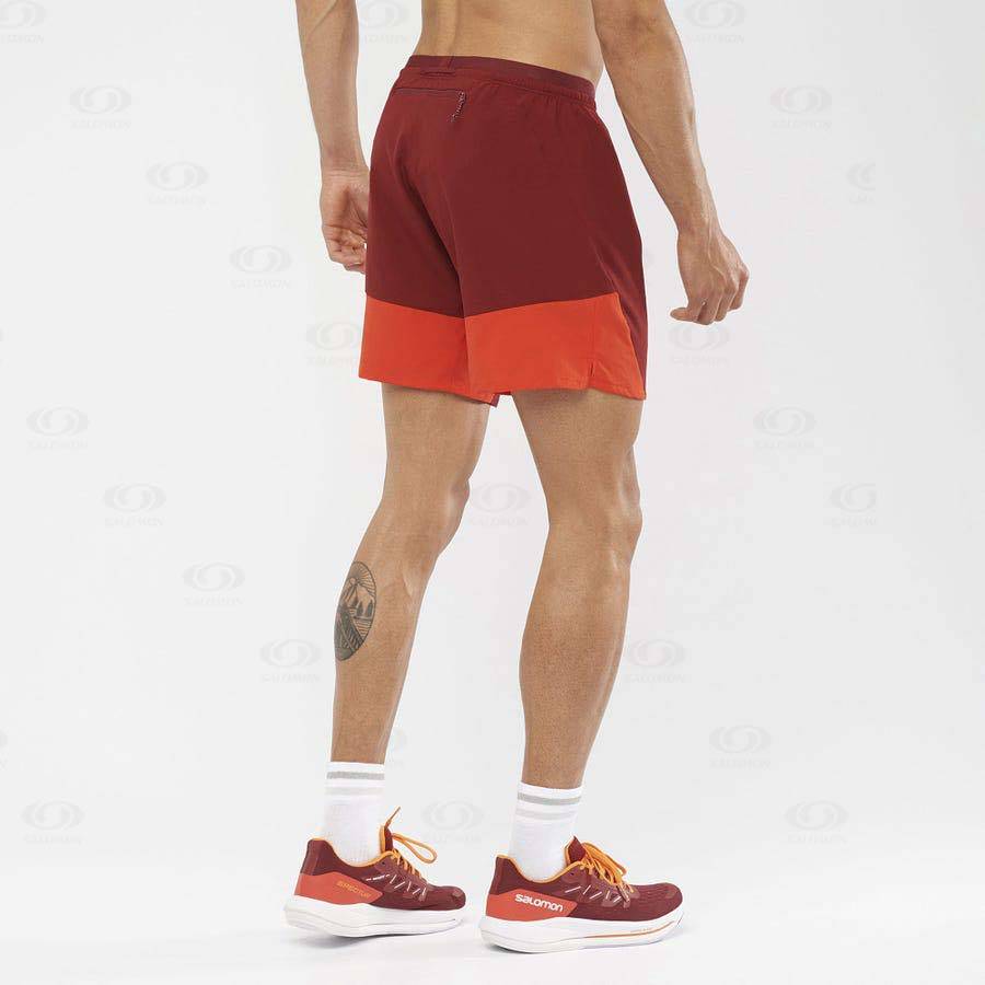 Bermudas Salomon CROSS 7'' NO LINER Hombre Rojos | MX-O1462