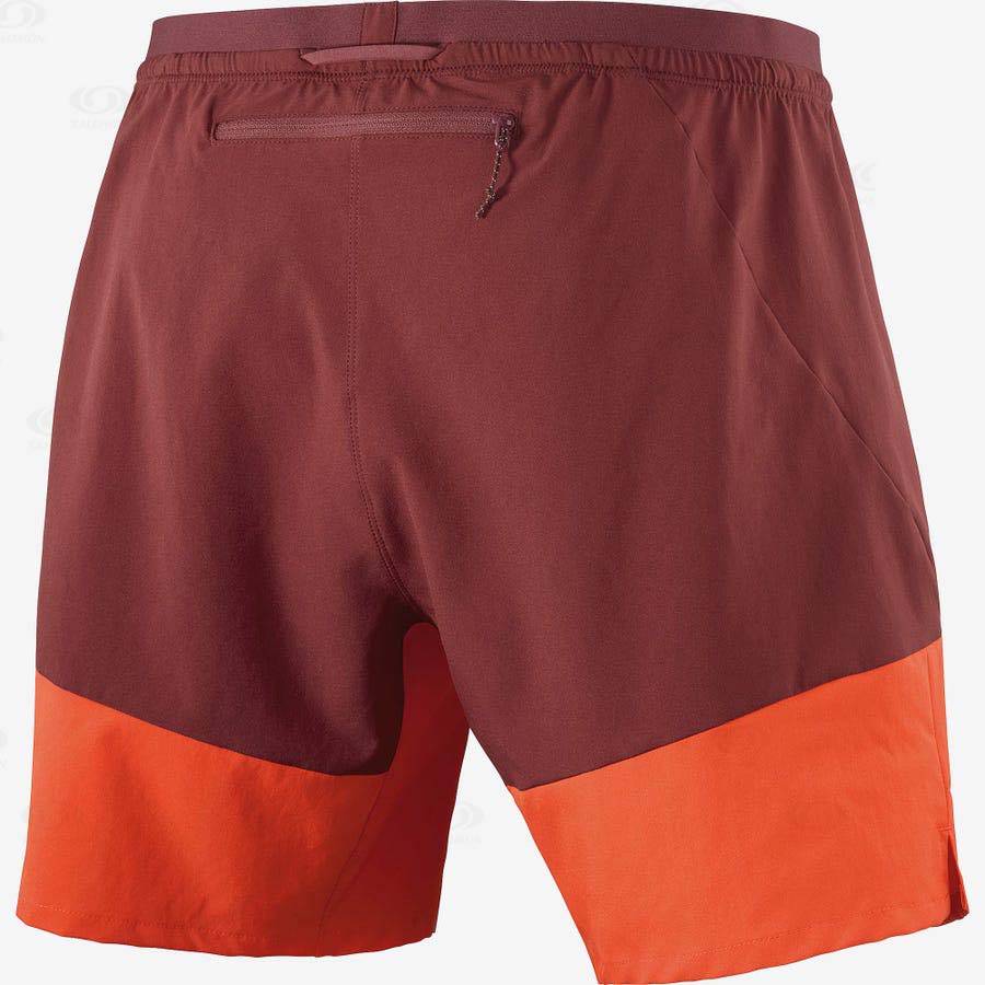 Bermudas Salomon CROSS 7'' NO LINER Hombre Rojos | MX-O1462