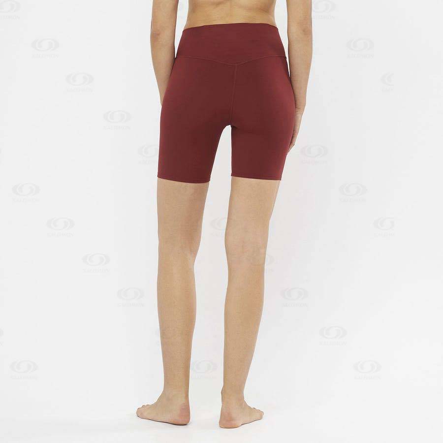 Bermudas Salomon CROSS MULTI 7'' Mujer Rojos | MX-O1089