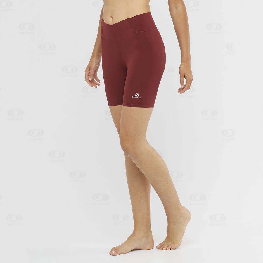 Bermudas Salomon CROSS MULTI 7'' Mujer Rojos | MX-O1089