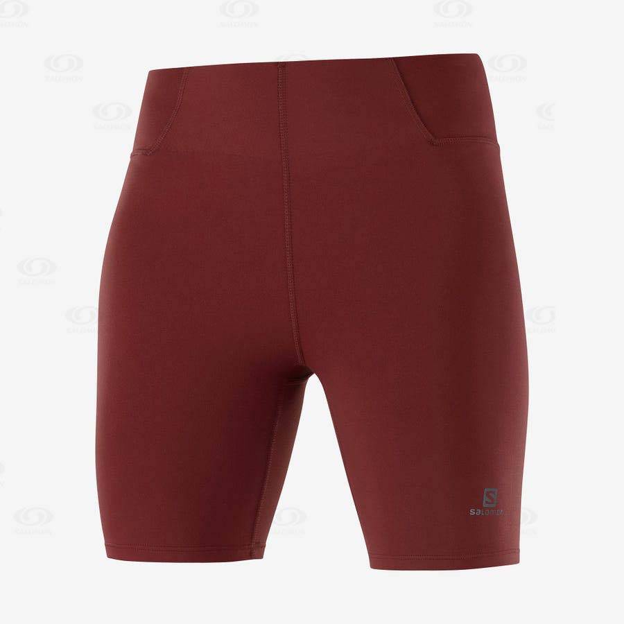 Bermudas Salomon CROSS MULTI 7\'\' Mujer Rojos | MX-O1089