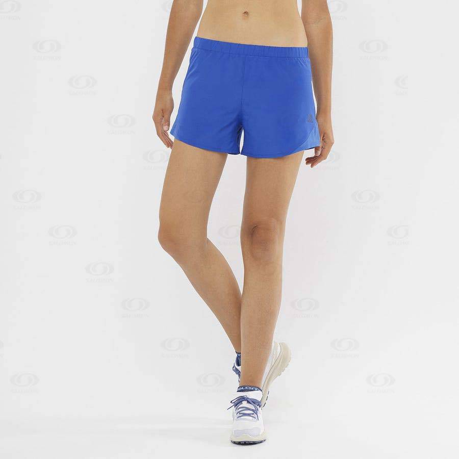 Bermudas Salomon CROSS REBEL 4'' Mujer Azules | MX-M1664