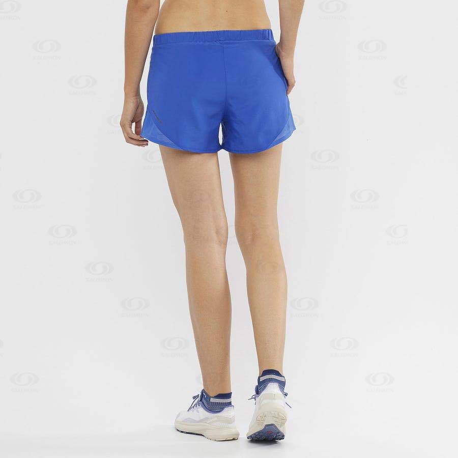 Bermudas Salomon CROSS REBEL 4'' Mujer Azules | MX-M1664