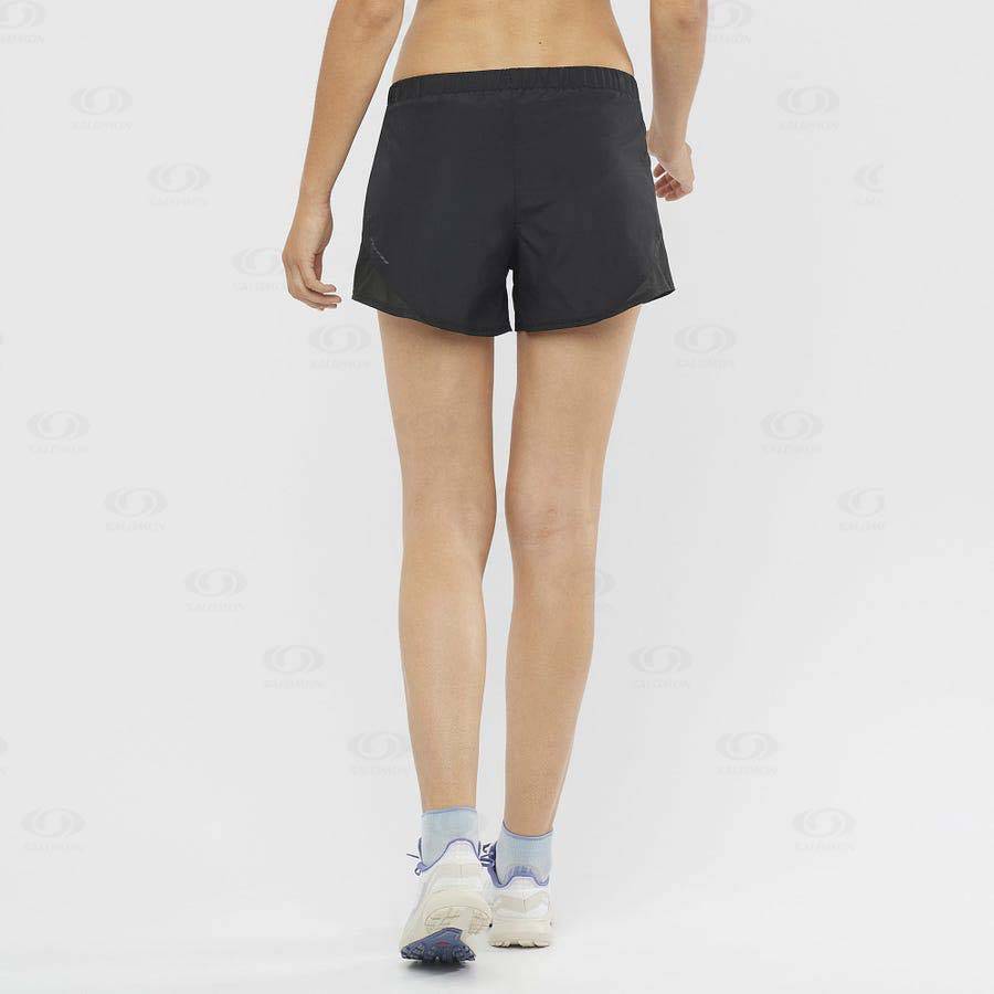 Bermudas Salomon CROSS REBEL 4'' Mujer Negros | MX-S1415