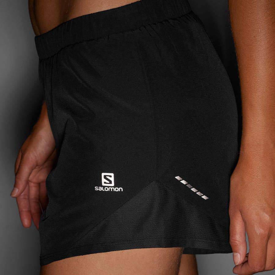 Bermudas Salomon CROSS REBEL 4'' Mujer Negros | MX-S1415