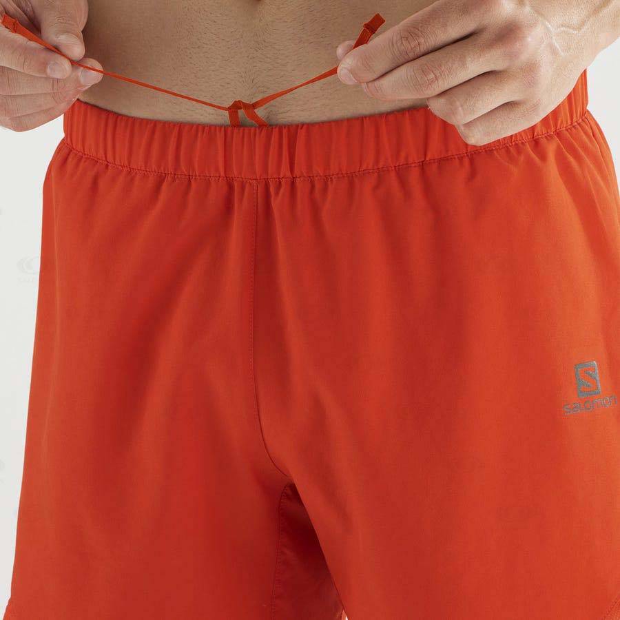 Bermudas Salomon CROSS REBEL 5'' Hombre Naranjas | MX-M1783