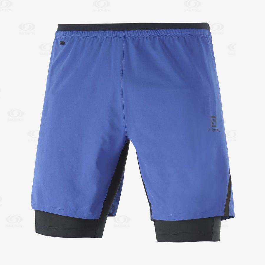 Bermudas Salomon CROSS TWINSKIN Hombre Azules | MX-W3900