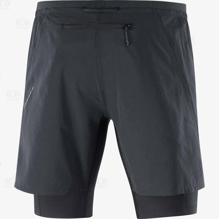 Bermudas Salomon CROSS TWINSKIN Hombre Negros | MX-L2488