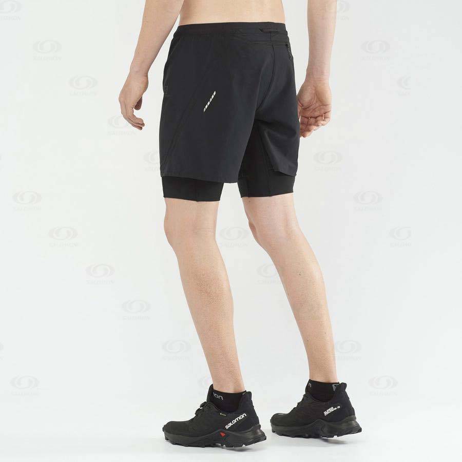 Bermudas Salomon CROSS TWINSKIN Hombre Negros | MX-L2488