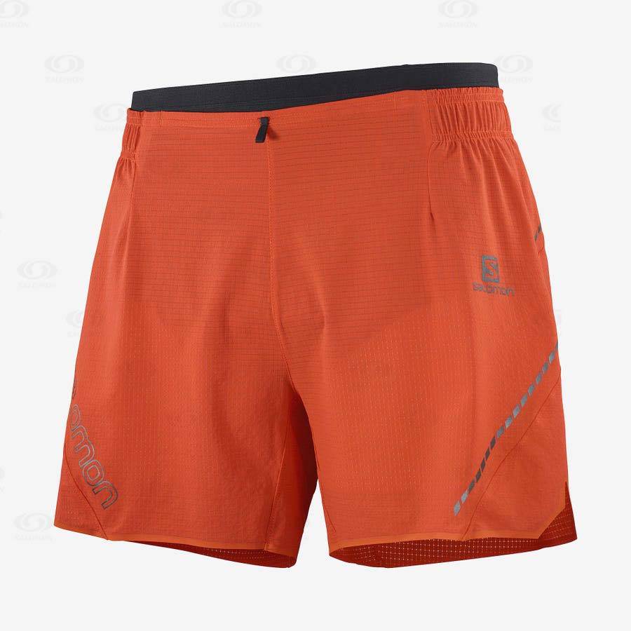 Bermudas Salomon SENSE AERO 5\'\' Hombre Naranjas | MX-O2244