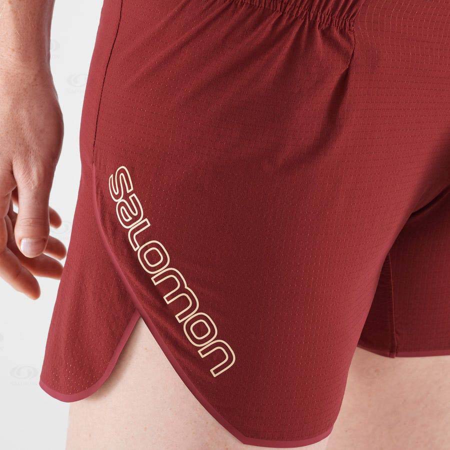 Bermudas Salomon SENSE AERO 5'' Mujer Rojos | MX-S1499