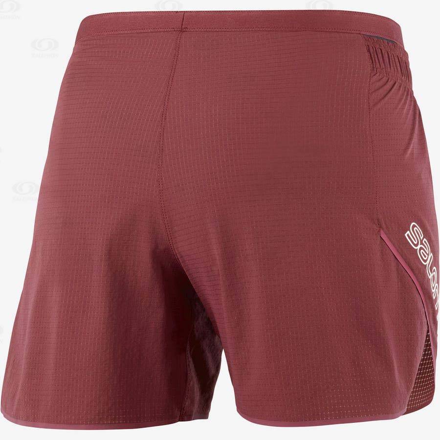 Bermudas Salomon SENSE AERO 5'' Mujer Rojos | MX-S1499