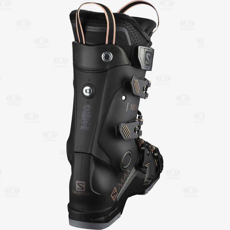 Botas Esqui Salomon S/MAX 100 Mujer Negros | MX-O1033