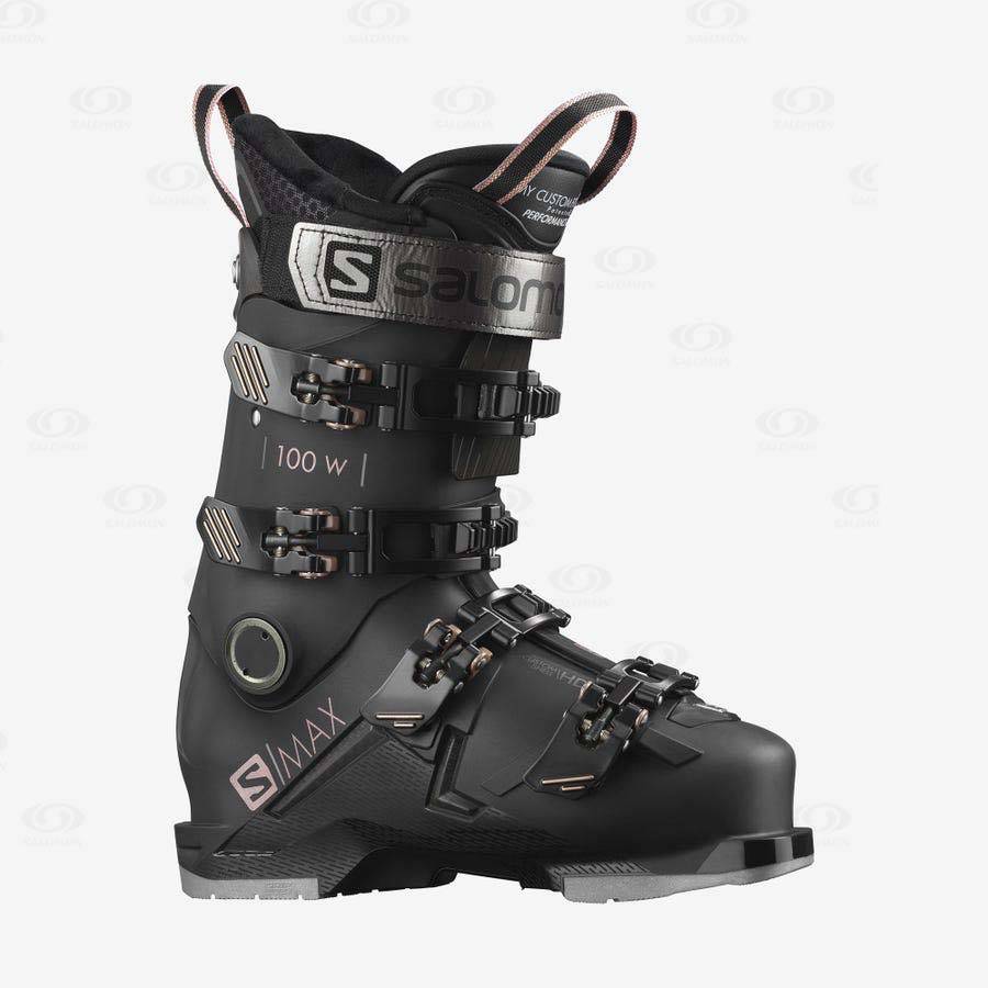 Botas Esqui Salomon S/MAX 100 Mujer Negros | MX-O1033