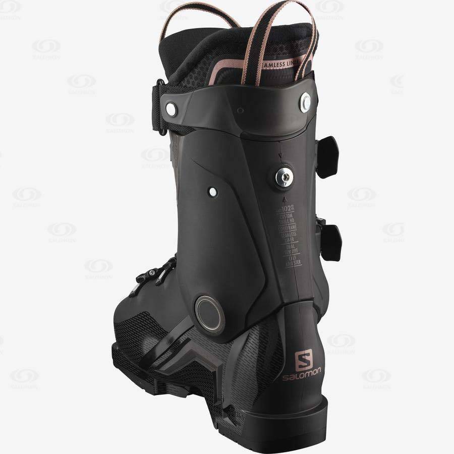 Botas Esqui Salomon S/PRO HV 100 Mujer Negros Rosas Dorados | MX-N1330