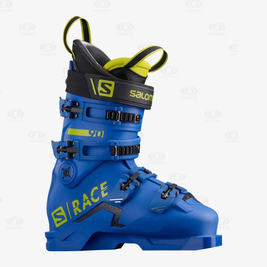 Botas Esqui Salomon S/RACE 90 Niños Azules Verdes Negros | MX-O1301