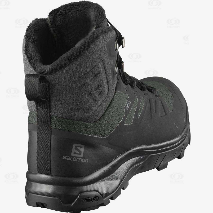 Botas Impermeables Salomon OUTBLAST THINSULATE™ CLIMASALOMON™ Mujer Negros | MX-A2578