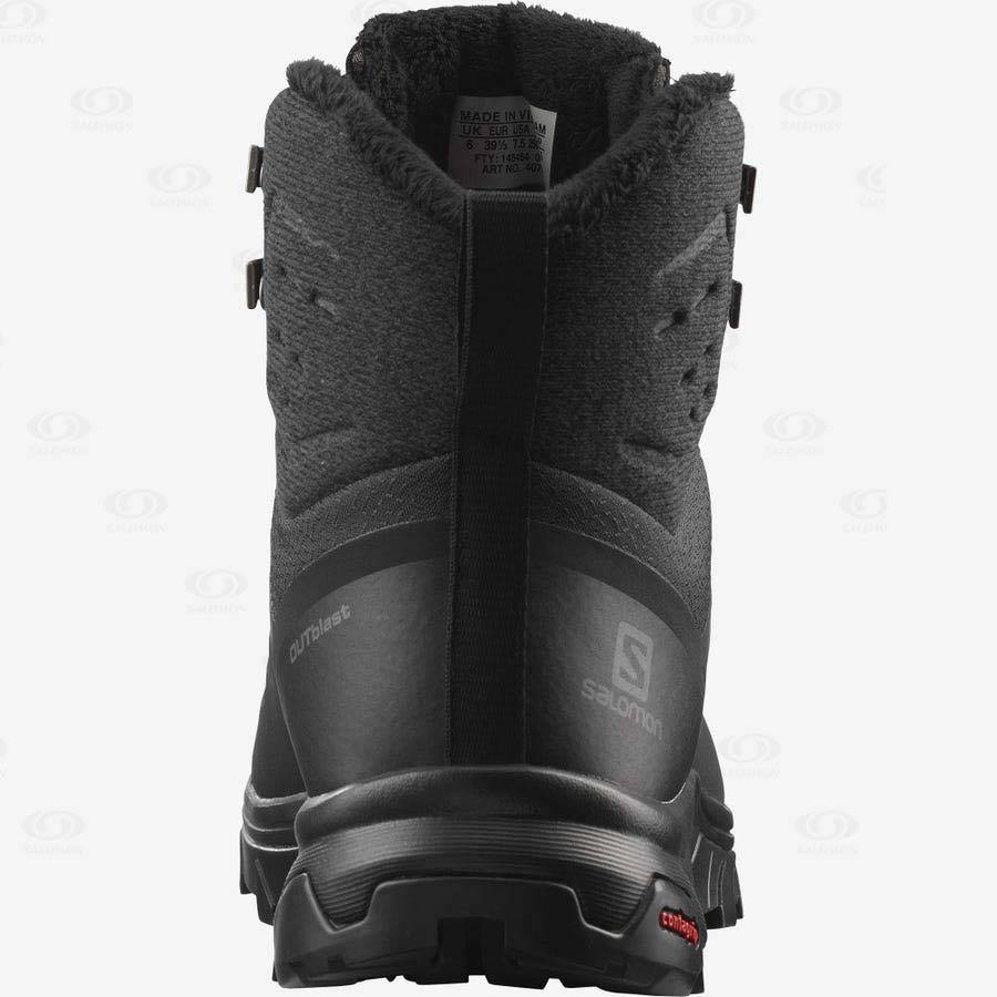 Botas Impermeables Salomon OUTBLAST THINSULATE™ CLIMASALOMON™ Mujer Negros | MX-A2578