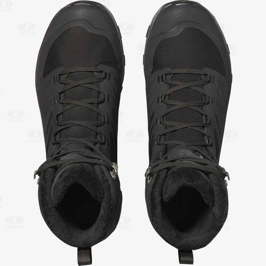 Botas Impermeables Salomon OUTBLAST THINSULATE™ CLIMASALOMON™ Hombre Negros | MX-S2045